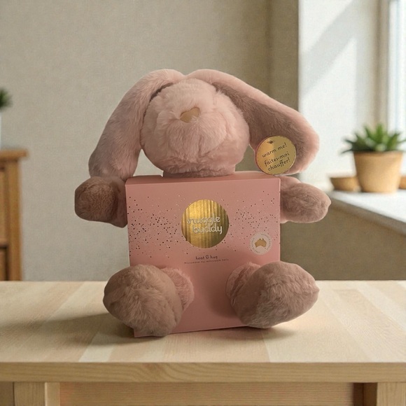 Other - Pink Plush huggable Bunny with heat pack inside - NWT